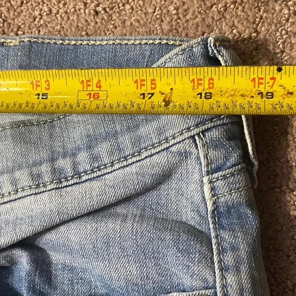 Abercrombie & Fitch Light Blue Stretch Size 36X32 Straight Leg Jeans - Picture 10 of 10